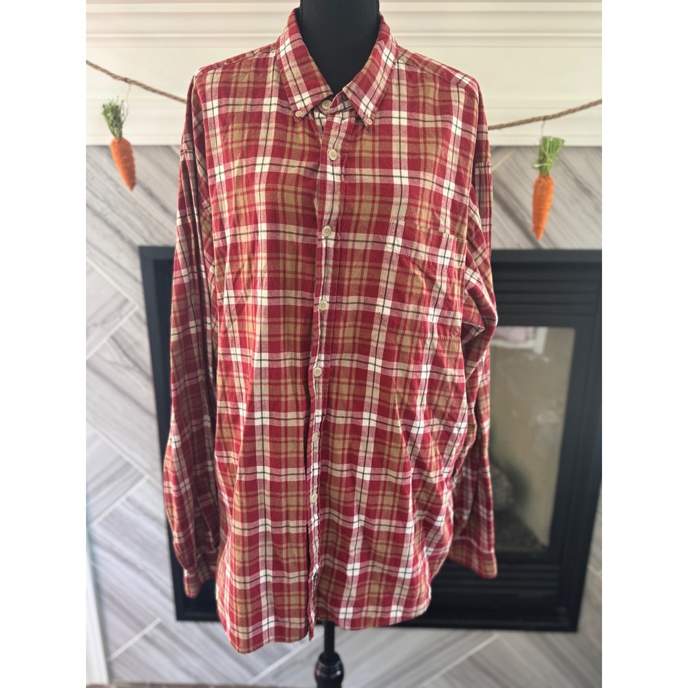 Abercrombie & Fitch Flannel Shirt‎ Plaid Button Up Long Sleeve XL